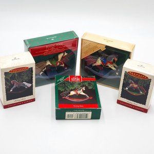 Hallmark Keepsake ‘Rocking Horse’ Ornaments (5)